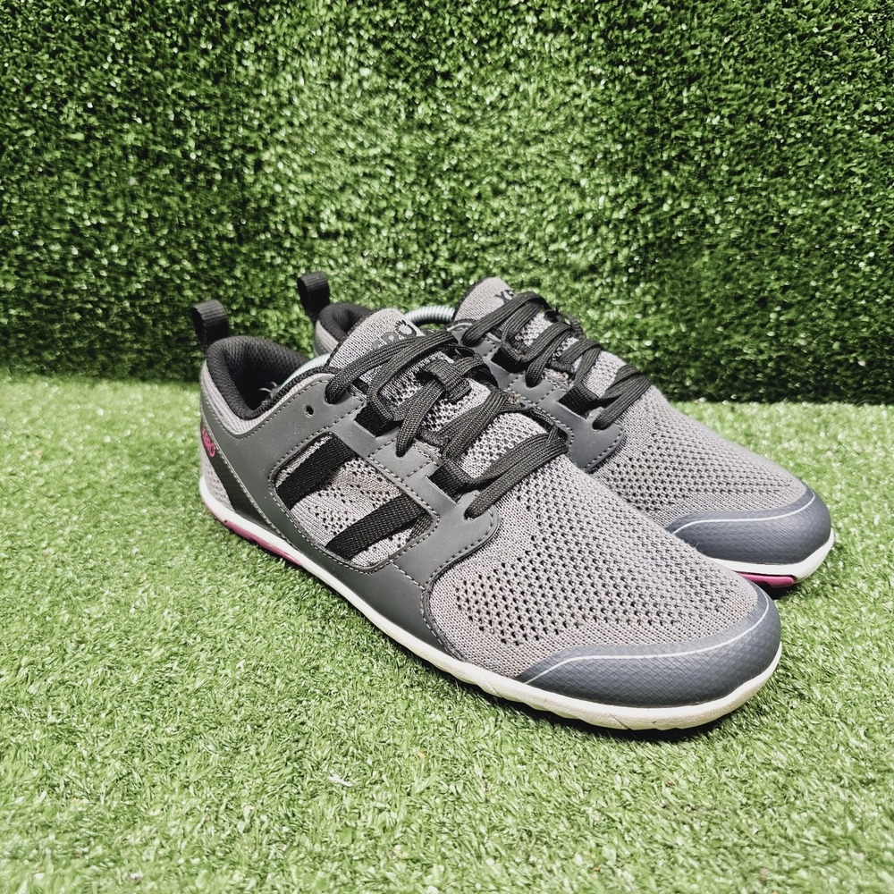 Xero Zelen Grey Black Athletic Barefoot Minimalist Running Sneakers Womens 8.5